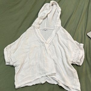 O’Neill white linen top